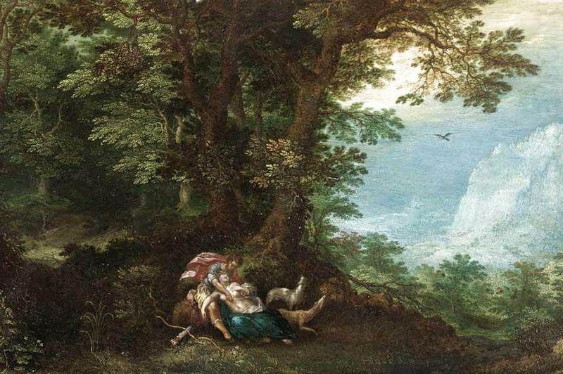 Denys Van Alsloot Extensive Wooded Landscape with Cephalus and Procris china oil painting image